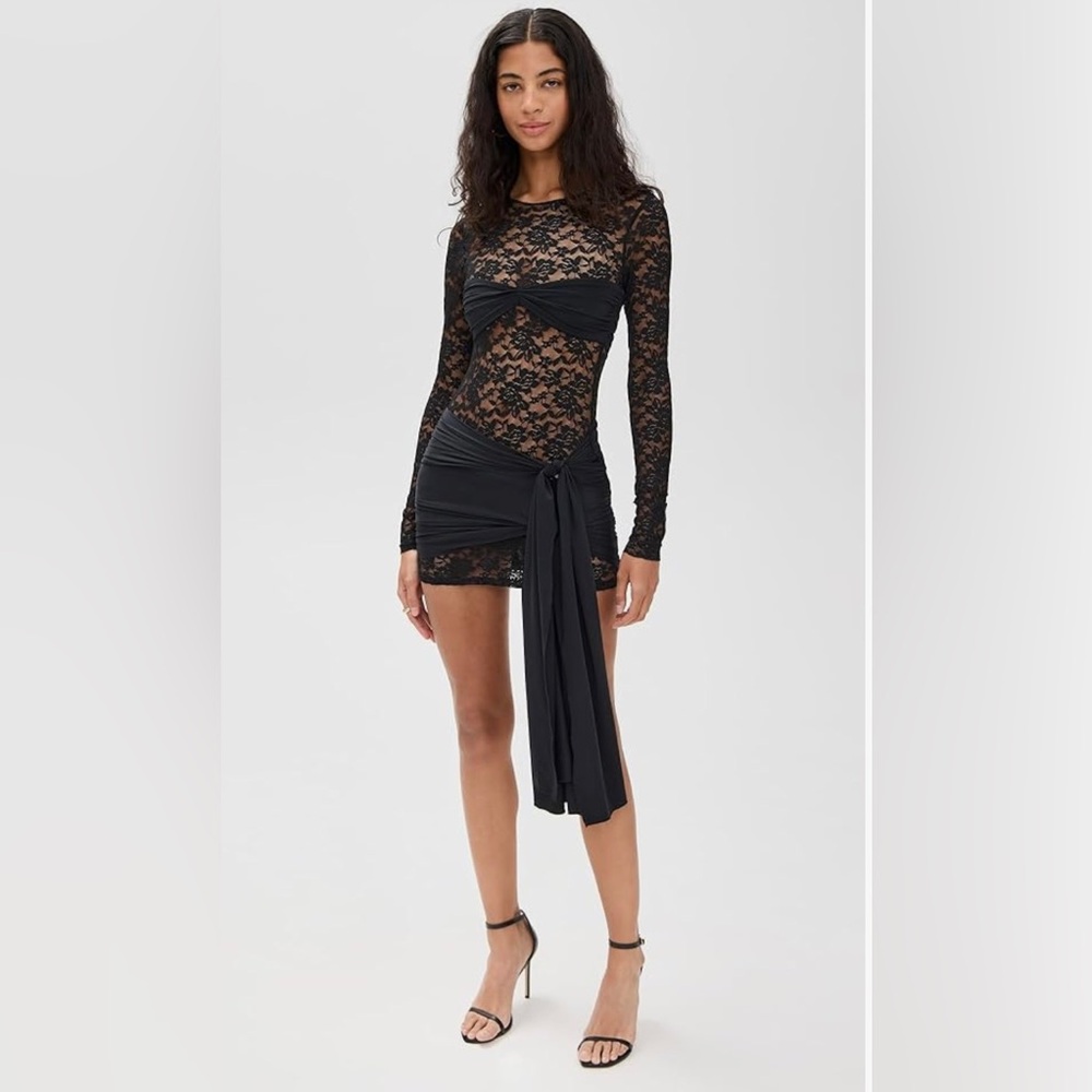 Elegant Black Lace Skirt